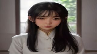 日系比基尼写真视频封面，精致妆容美女在柔和室内光线下，画面细腻唯美